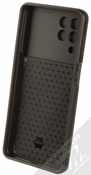 1Mcz Armor CamShield odolný ochranný kryt s držákem na prst pro Samsung Galaxy M53 5G černá (black) zepředu