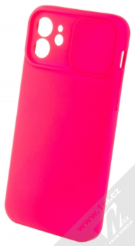1Mcz CamShield Soft ochranný kryt pro Apple iPhone 12 sytě růžová (hot pink) otevřené