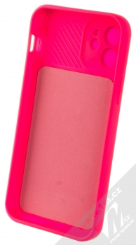 1Mcz CamShield Soft ochranný kryt pro Apple iPhone 12 sytě růžová (hot pink) zepředu