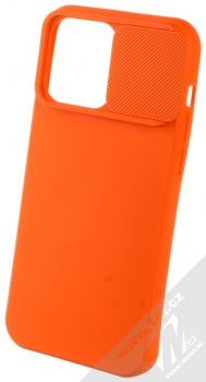 1Mcz CamShield Soft ochranný kryt pro Apple iPhone 14 Pro Max oranžová (orange) otevřené