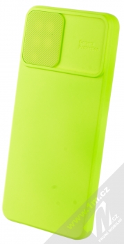1Mcz CamShield Soft ochranný kryt pro Samsung Galaxy A12, Galaxy M12 limetkově zelená (lime green)