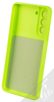 1Mcz CamShield Soft ochranný kryt pro Samsung Galaxy S21 FE limetkově zelená (lime green) zepředu