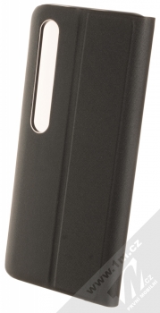 1Mcz Canvas Sleep Flip Cover flipové pouzdro pro Xiaomi Mi 10, Mi 10 Pro černá (black) zezadu