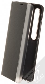 1Mcz Canvas Sleep Flip Cover flipové pouzdro pro Xiaomi Mi 10, Mi 10 Pro černá (black)