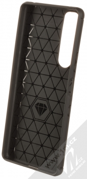1Mcz Carbon TPU ochranný kryt pro Sony Xperia 1 III černá (black) zepředu
