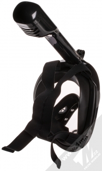 1Mcz Celoobličejová šnorchlovací maska velikost L-XL černá (black) zezadu