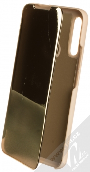 1Mcz Clear View flipové pouzdro pro Huawei P Smart Pro, Honor 9X Pro zlatá (gold)