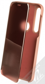 1Mcz Clear View flipové pouzdro pro Moto G8 Plus růžová (pink)