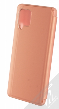 1Mcz Clear View flipové pouzdro pro Samsung Galaxy A42 5G růžová (pink) zezadu