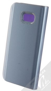1Mcz Clear View flipové pouzdro pro Samsung Galaxy A5 (2017) modrá (blue) zezadu