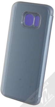 1Mcz Clear View flipové pouzdro pro Samsung Galaxy S7 Edge modrá (blue) zezadu