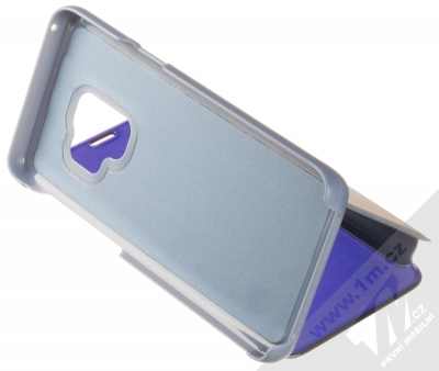 1Mcz Clear View flipové pouzdro pro Samsung Galaxy S9 modrá (blue) stojánek