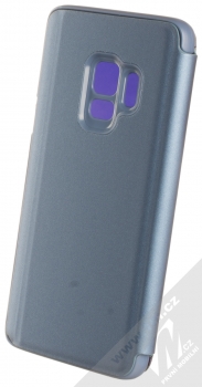 1Mcz Clear View flipové pouzdro pro Samsung Galaxy S9 modrá (blue) zezadu