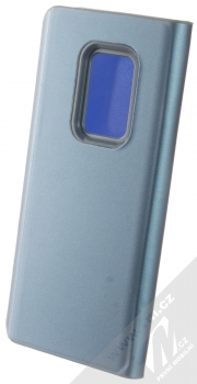 1Mcz Clear View Square flipové pouzdro pro Samsung Galaxy S9 Plus modrá (blue) zezadu