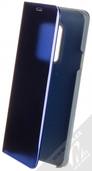 1Mcz Clear View Square flipové pouzdro pro Samsung Galaxy S9 Plus modrá (blue)