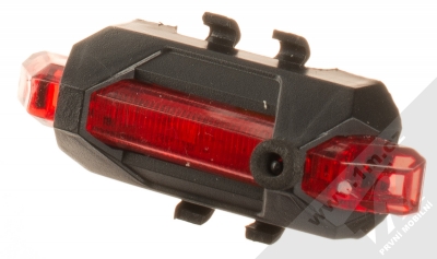 1Mcz DT-007 přední a zadní LED světlo na kolo a koloběžku černá (black) zadní světlo zepředu