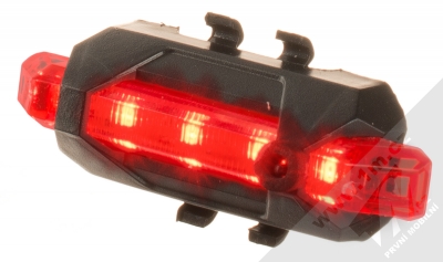 1Mcz DT-007 přední a zadní LED světlo na kolo a koloběžku černá (black) zadní světlo