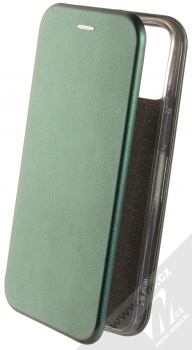 1Mcz Elegance Book flipové pouzdro pro Apple iPhone 12 Pro Max tmavě zelená (dark green)