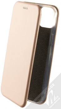 1Mcz Elegance Book flipové pouzdro pro Apple iPhone 14 Plus růžově zlatá (rose gold)