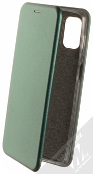 1Mcz Elegance Book flipové pouzdro pro Samsung Galaxy M51 tmavě zelená (dark green)