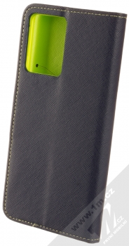 1Mcz Fancy Book flipové pouzdro pro Xiaomi Redmi Note 12 4G modrá limetkově zelená (blue lime) zezadu