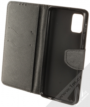1Mcz Fancy Book flipové pouzdro pro Samsung Galaxy A31 černá (black) otevřené