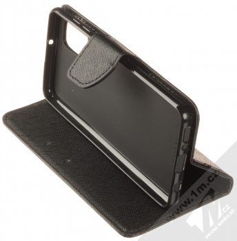 1Mcz Fancy Book flipové pouzdro pro Samsung Galaxy A31 černá (black) stojánek