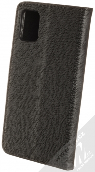 1Mcz Fancy Book flipové pouzdro pro Samsung Galaxy A31 černá (black) zezadu