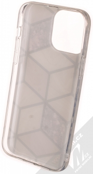 1Mcz Geometric Marble Cover ochranný kryt pro Apple iPhone 13 Pro Max růžově zlatá (rose gold) zepředu