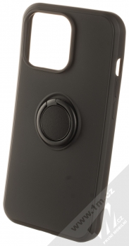 1Mcz Grip Ring ochranný kryt s držákem na prst pro Apple iPhone 13 Pro černá (black)