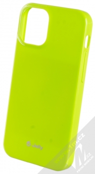 1Mcz Jelly TPU ochranný kryt pro Apple iPhone 12 mini limetkově zelená (lime green)