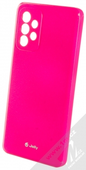1Mcz Jelly TPU ochranný kryt pro Samsung Galaxy A72, Galaxy A72 5G sytě růžová (hot pink)
