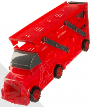 1Mcz K180 Odtahové vozidlo s 6 autíčky červená šedá (red grey) odtahové vozidlo