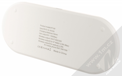 1Mcz KT-IW 3in1 podložka pro bezdrátové nabíjení bílá (white) zezdola