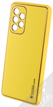 1Mcz Leather Case ochranný kryt pro Samsung Galaxy A53 5G žlutá (yellow)