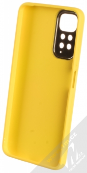 1Mcz Leather Case ochranný kryt pro Xiaomi Redmi Note 11 (Global version), Note 11S (Global version) žlutá (yellow) zepředu