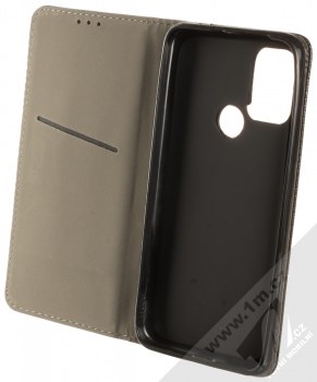 1Mcz Magnet Book Color flipové pouzdro pro Motorola Moto G10, Moto G10 Power, Moto G20, Moto G30 černá (black) otevřené