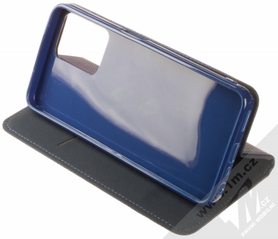 1Mcz Magnet Book Color flipové pouzdro pro Realme C35 tmavě modrá (dark blue) stojánek