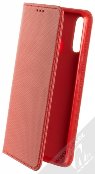 1Mcz Magnet Book Color flipové pouzdro pro Samsung Galaxy A20s červená (red)