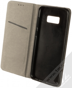 1Mcz Magnet Book Color flipové pouzdro pro Samsung Galaxy S8 Plus černá (black) otevřené
