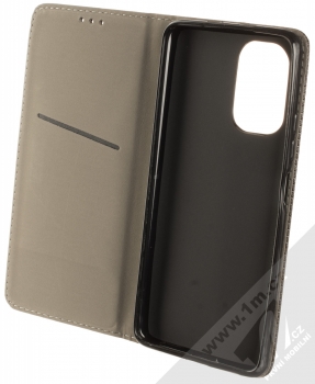 1Mcz Magnet Book Color flipové pouzdro pro Xiaomi Poco F3 černá (black) otevřené