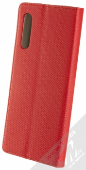 1Mcz Magnet Book flipové pouzdro pro LG Velvet červená (red) zezadu
