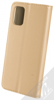 1Mcz Magnet Book flipové pouzdro pro Samsung Galaxy M31s zlatá (gold) zezadu
