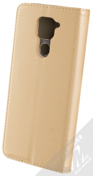 1Mcz Magnet Book flipové pouzdro pro Xiaomi Redmi Note 9 zlatá (gold) zezadu