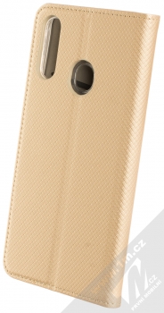 1Mcz Magnet Book flipové pouzdro pro Samsung Galaxy A20s zlatá (gold) zezadu
