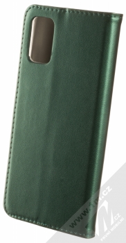 1Mcz Magnetic Book flipové pouzdro pro Samsung Galaxy A03s tmavě zelená (dark green) zezadu
