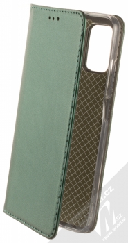 1Mcz Magnetic Book flipové pouzdro pro Samsung Galaxy A03s tmavě zelená (dark green)