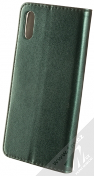 1Mcz Magnetic Book flipové pouzdro pro Xiaomi Redmi 9A, Redmi 9AT tmavě zelená (dark green) zezadu