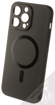 1Mcz MagSilicone Color Skinny TPU ochranný kryt s MagSafe pro Apple iPhone 14 Pro Max černá (black)