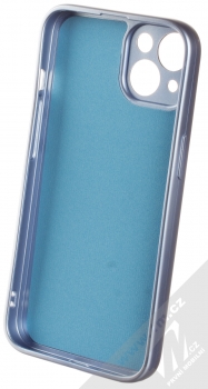 1Mcz Metallic TPU ochranný kryt pro Apple iPhone 13 modrá (blue) zepředu